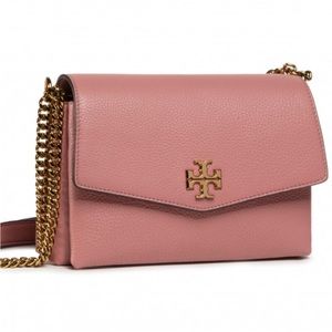 Tory Burch Kira convertible shoulder bag in pink magnolia